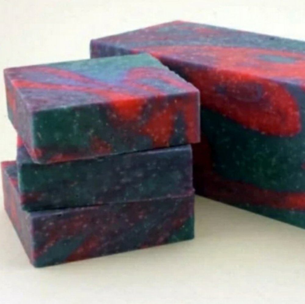 GLACIAL STREAM SCRUB Premium Handmade Natural Bar Soap, 5 oz (3 pack)